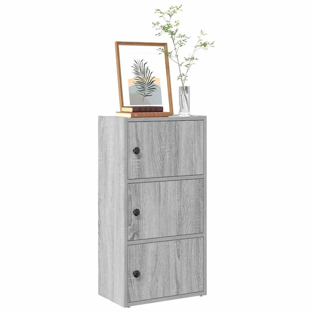 vidaXL vidaXL Bookcase Grey Sonoma 40x24x77 cm Engineered Wood - Bookcase