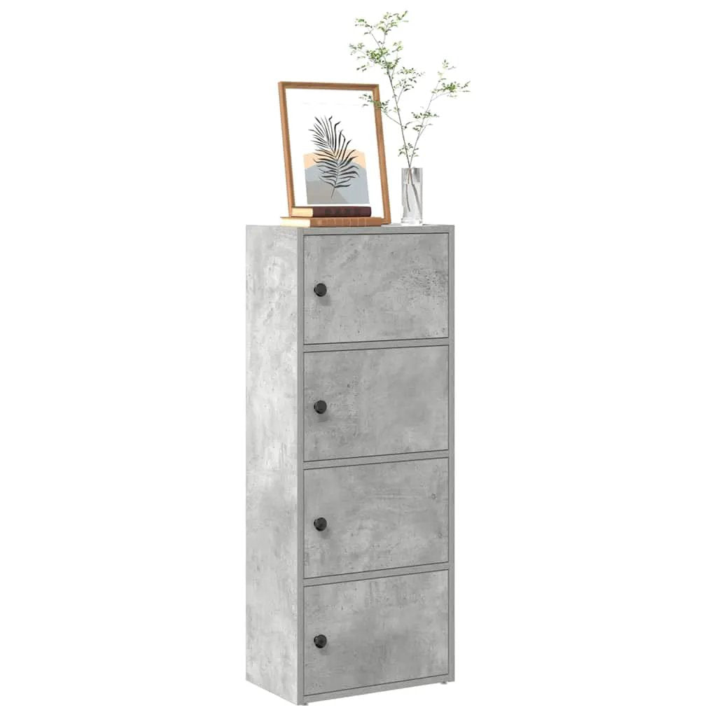 vidaXL vidaXL Bookcase Concrete Grey 40x24x102 cm Engineered Wood - Bookcase
