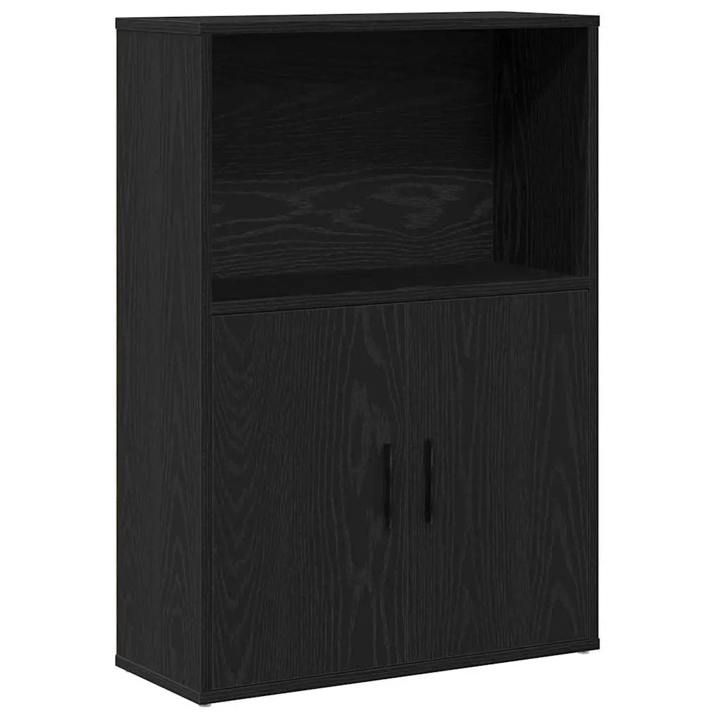 vidaXL vidaXL Bookcase Black Oak 60x24x85 cm Engineered Wood - Bookcase