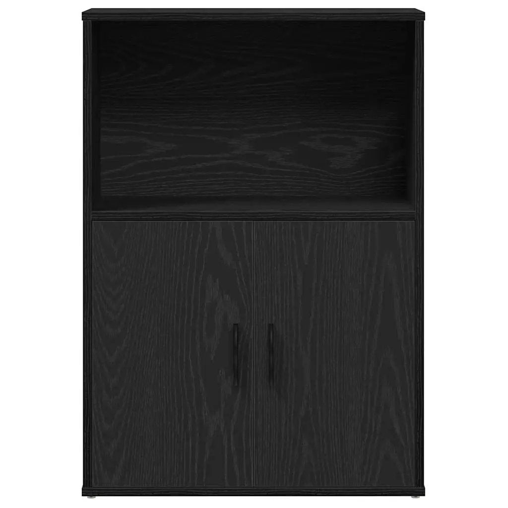 vidaXL vidaXL Bookcase Black Oak 60x24x85 cm Engineered Wood - Bookcase