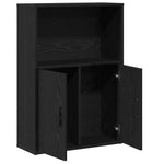 vidaXL vidaXL Bookcase Black Oak 60x24x85 cm Engineered Wood - Bookcase