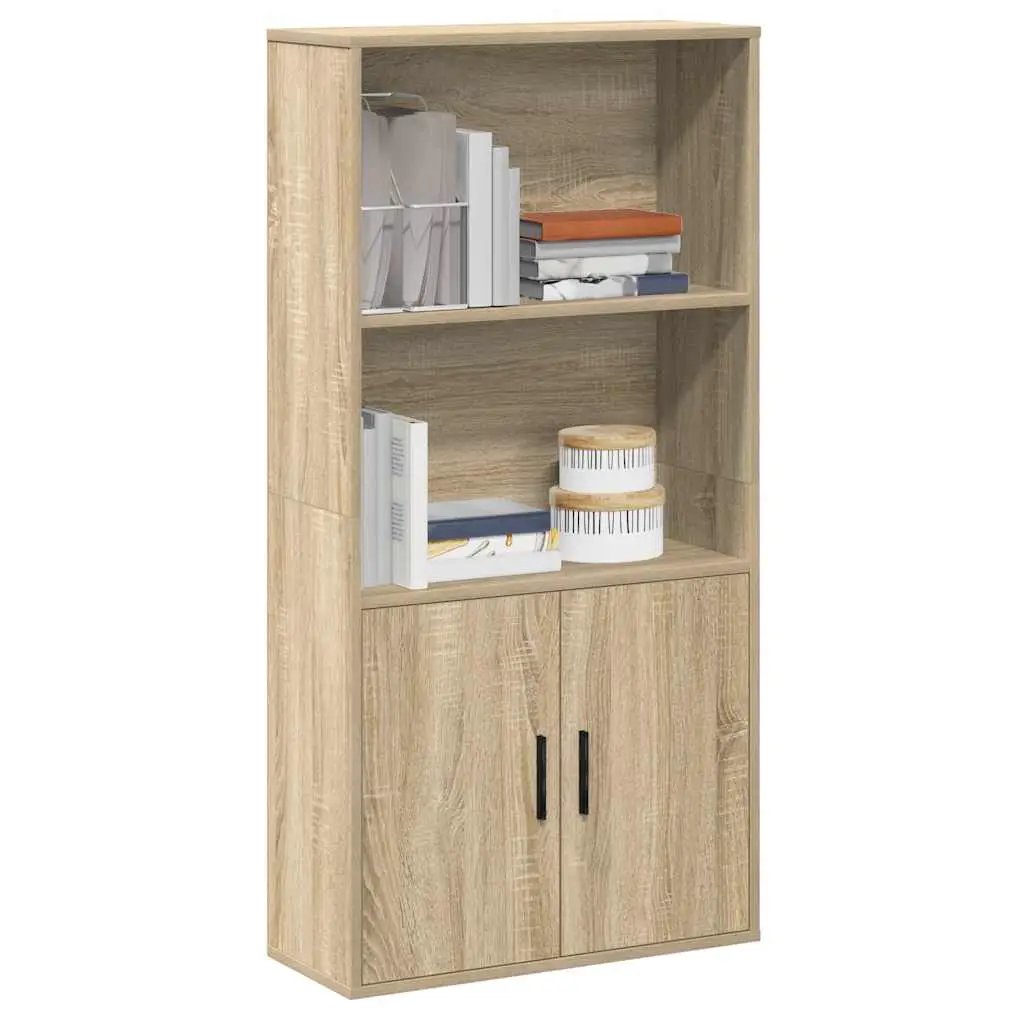 vidaXL vidaXL Bookcase Sonoma Oak 60x24x120 cm Engineered Wood - Bookcase