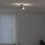 vidaXL vidaXL Ceiling Spotlight with Spotlights Black 6.5 x 6 x 11.5 cm Metal - Spotlight