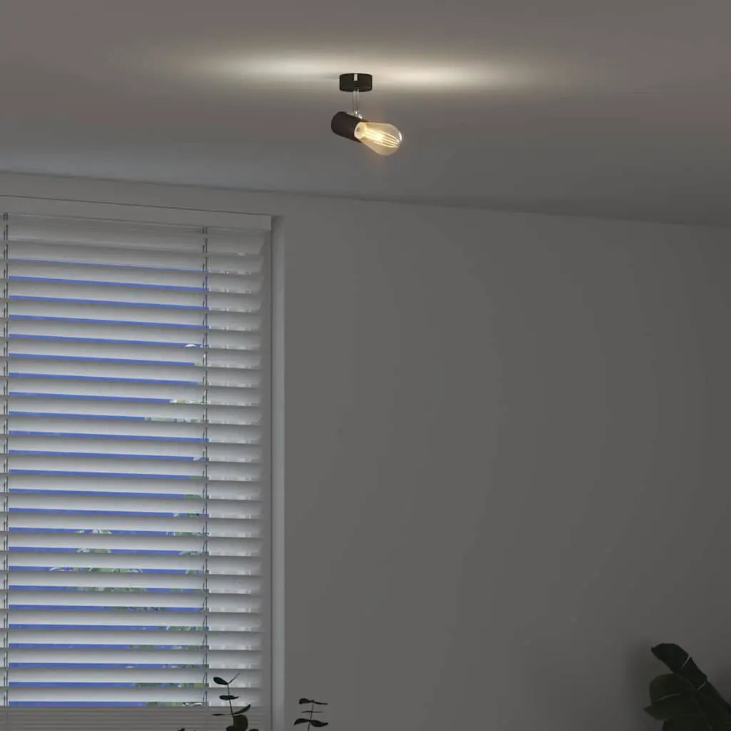 vidaXL vidaXL Ceiling Spotlight with Spotlights Black 6.5 x 6 x 11.5 cm Metal - Spotlight