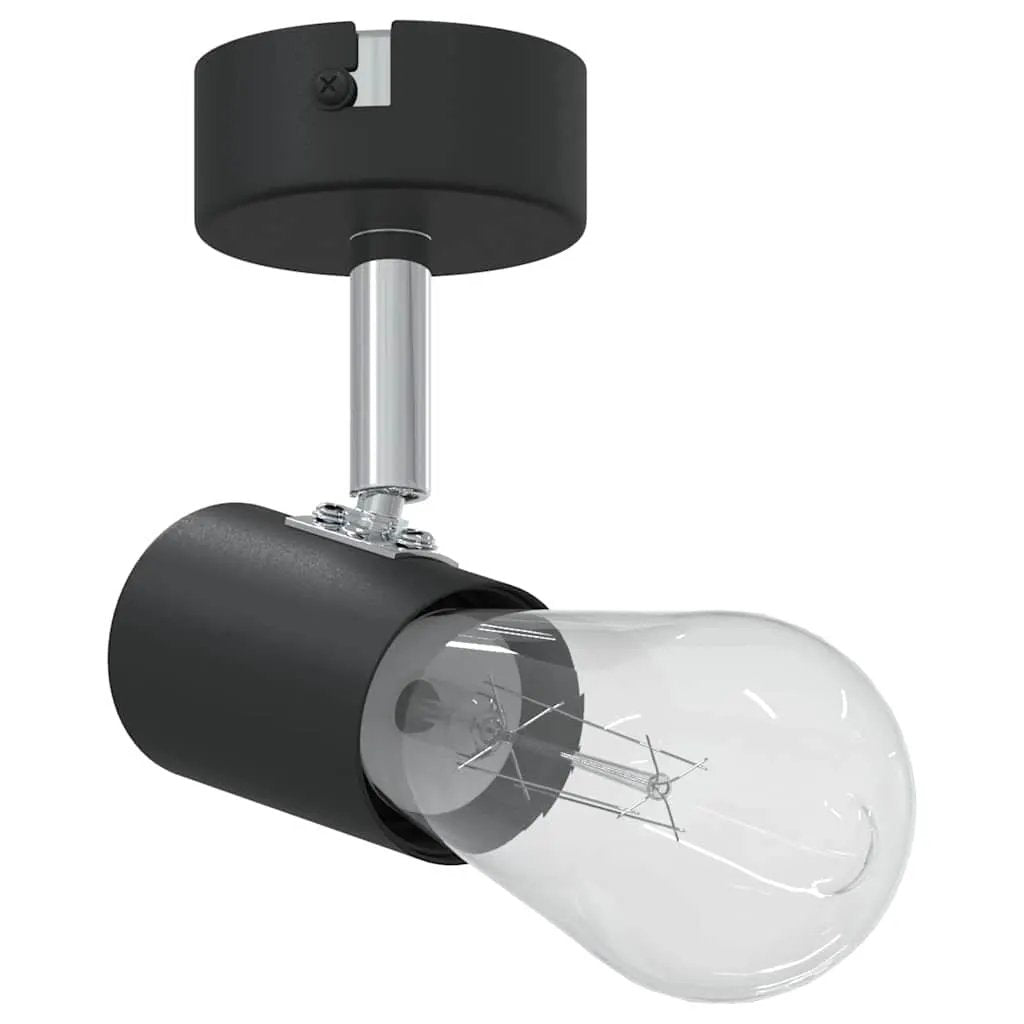 vidaXL vidaXL Ceiling Spotlight with Spotlights Black 6.5 x 6 x 11.5 cm Metal - Spotlight