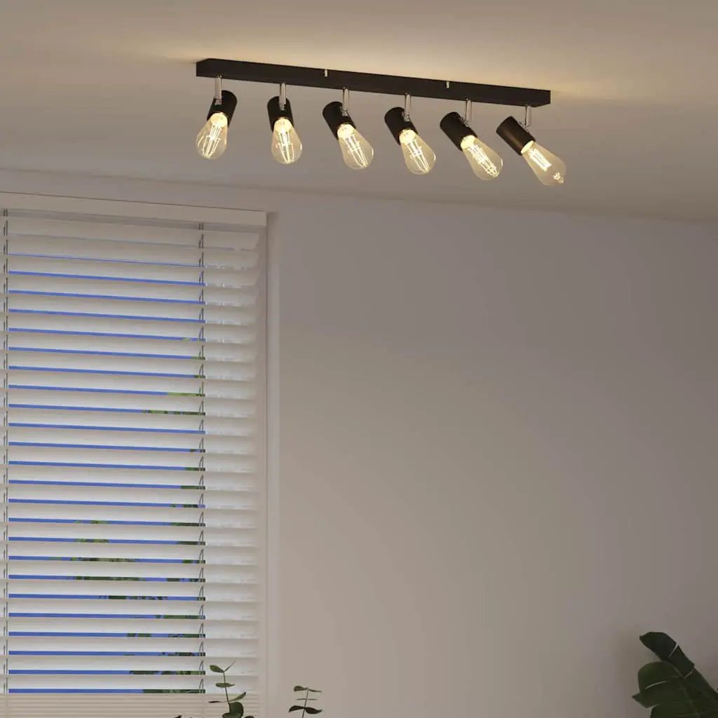 vidaXL vidaXL Ceiling Spotlight Black 73 x 6.5 x 11.5 cm Metal - Spotlight
