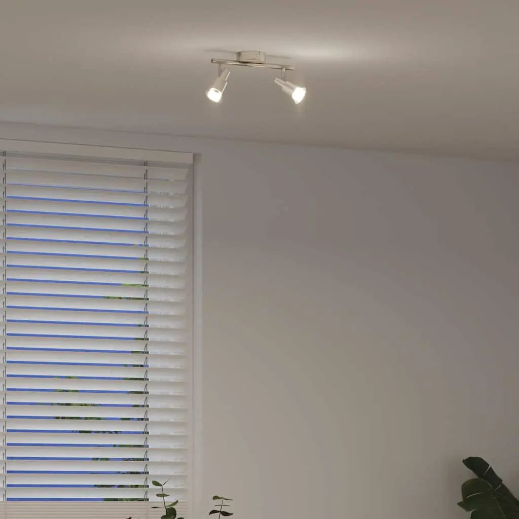 vidaXL vidaXL Ceiling Spotlight with Spotlights Nickel 25.5 x 8 x 11 cm Steel - Spotlight