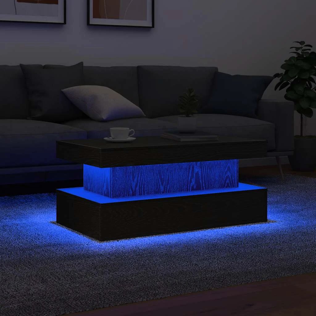 vidaXL VidaXL Coffee Table 90x50x40cm LED Living Room - Coffee Table