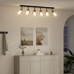 vidaXL vidaXL Ceiling Spotlight Black 110.5 x 13 x 26 cm Glass and Metal - Spotlight