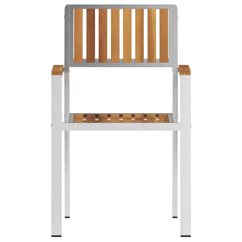 vidaXL vidaXL Garden Chair 8 pcs Brown 56 x 54.5 x 87 cm Solid Acacia Wood -