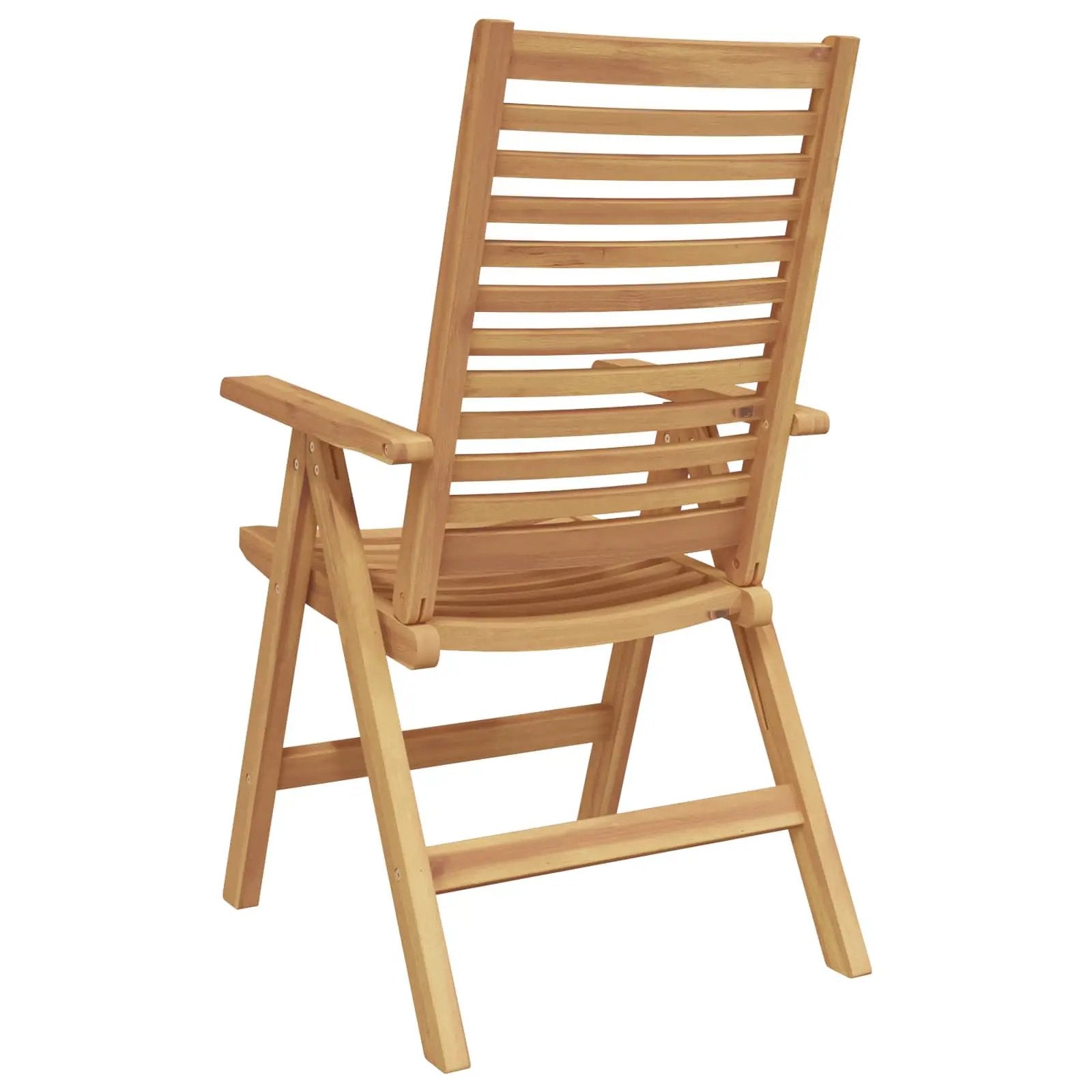 vidaXL vidaXL Chair Folding 4 pcs Brown 64.5 x 52 x 108 cm Solid Teak Wood -