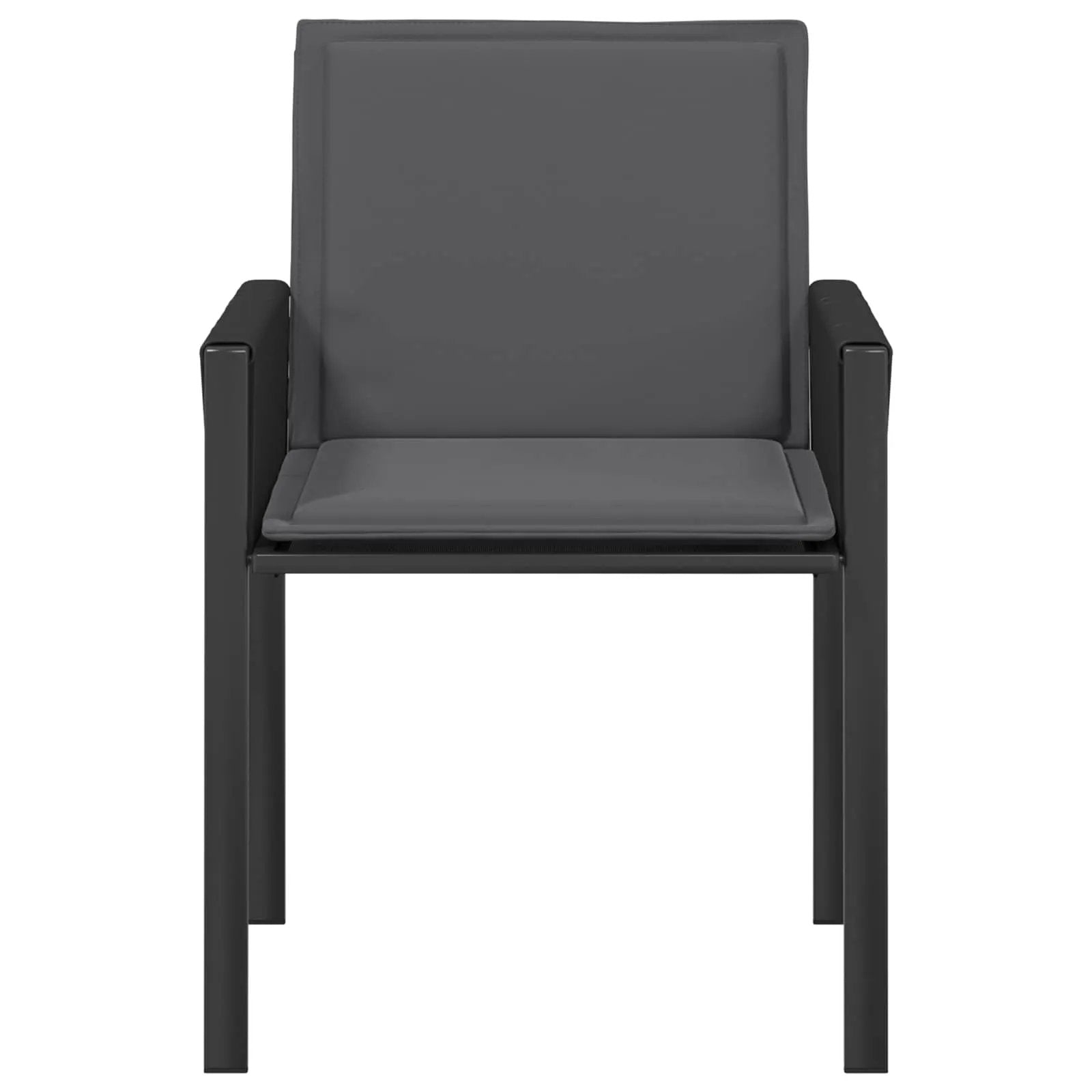 vidaXL vidaXL Garden Chairs 6 pcs Black and Dark Grey Poly Rattan - Garden Chairs