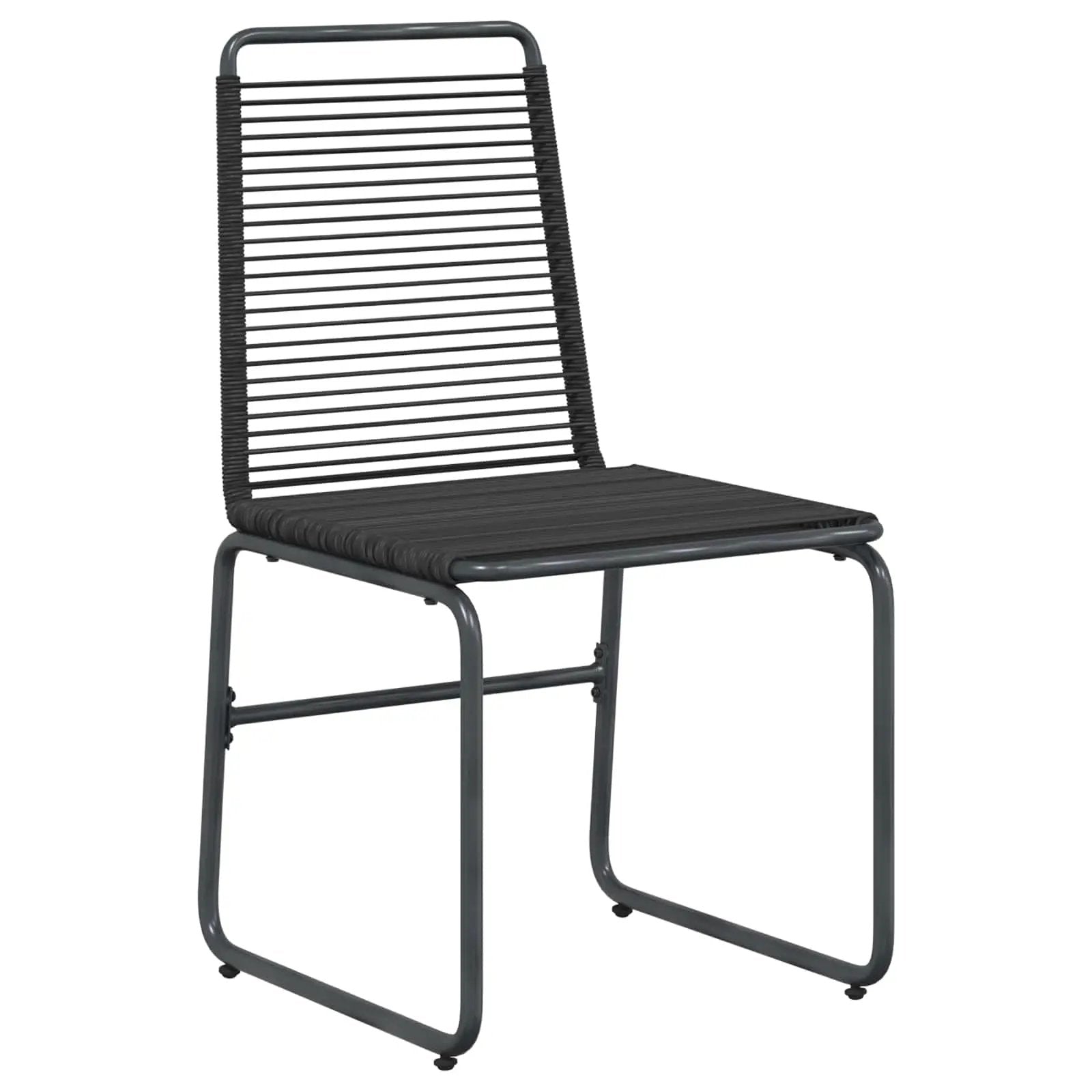 vidaXL vidaXL Garden Chairs 2 pcs Black 48 x 55 x 89.5 cm Rattan -