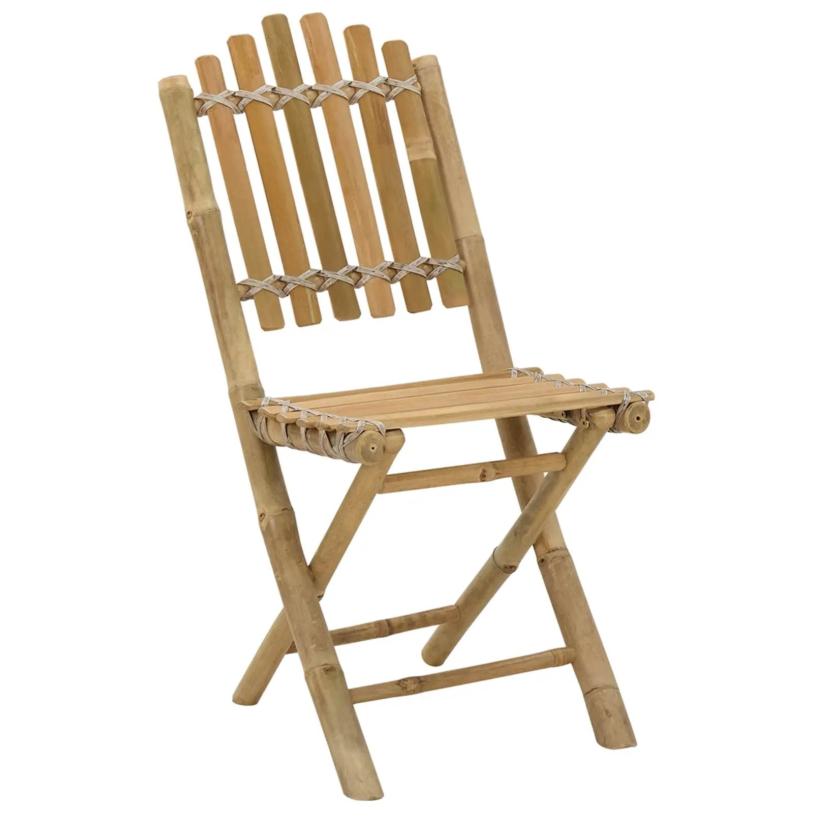 vidaXL vidaXL Garden Chair 4 pcs Natural Bamboo - Garden Chairs