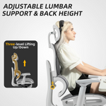 HOMCOM Ergonomic Office Chair Height Adjustable 3D Armrests 135 Degree Recline Mesh Back For Home Office - HOMCOM - Home Symphony