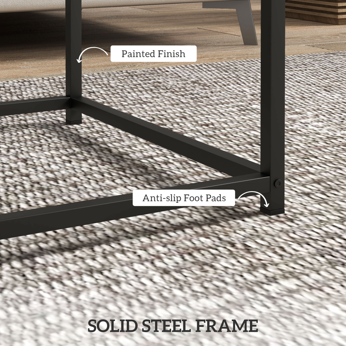 HOMCOM Nesting Tables 3.5cm Oak ThickTop ForHome - HOMCOM - Home Symphony