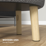 HOMCOM Round Storage Ottoman Compact Hidden - HOMCOM - Home Symphony