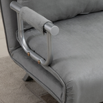 HOMCOM 2 Seater Sofa Bed Click Clack Light Grey Living Room - HOMCOM - Home Symphony