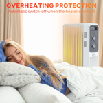 Homcom Oil Radiator 2180W 9Fins SafePower HomeUse by HOMCOM