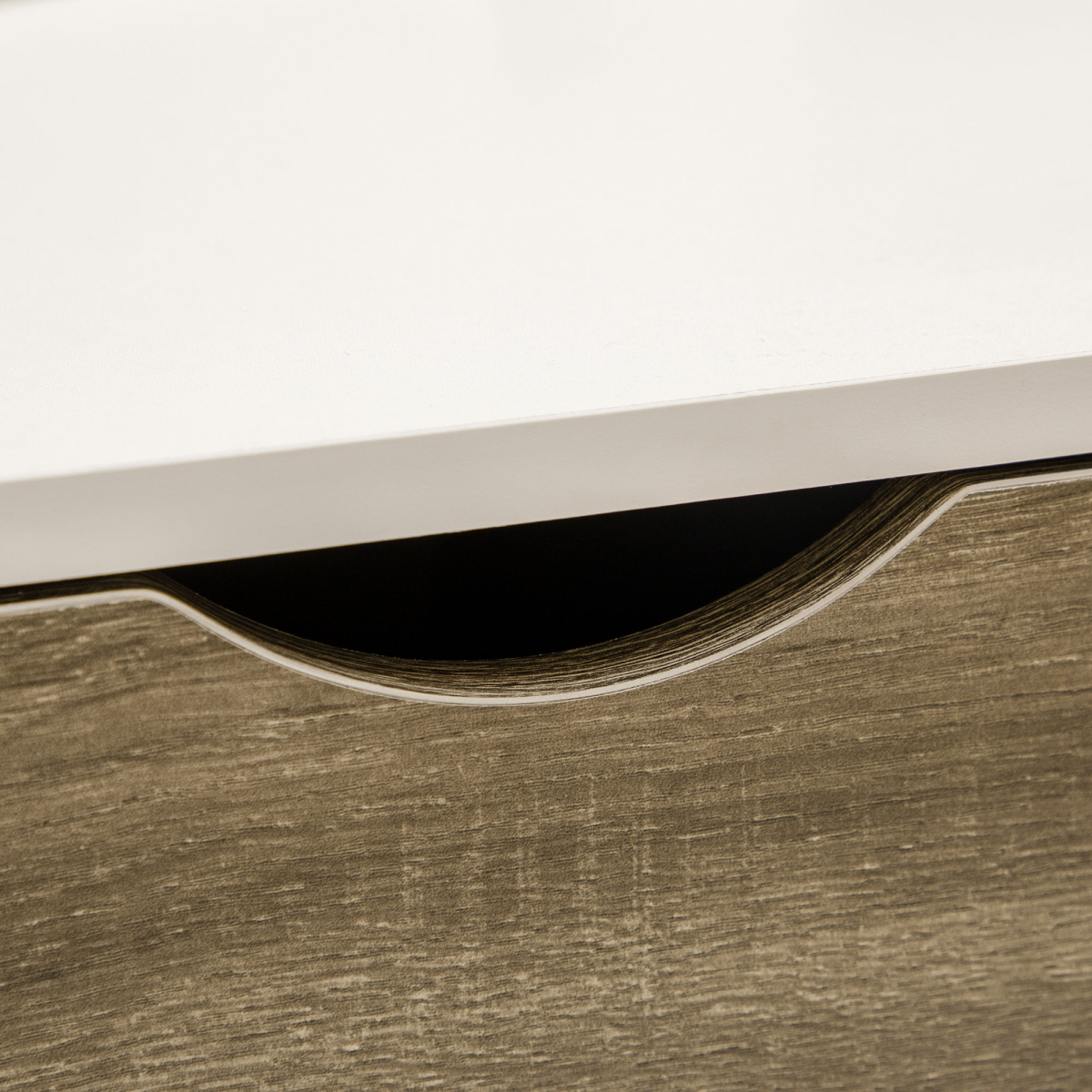 Modern White Coffee Table With Storage Drawers