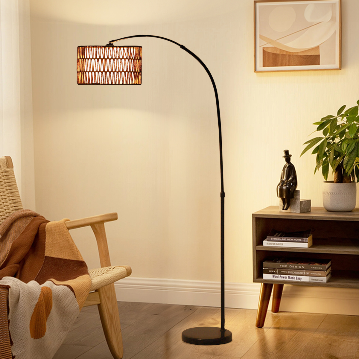 Stylish HOMCOM Floor Lamp for Living Room, Standing Lamp with Foot Switch, Black, featuring a dual-layer lampshade.