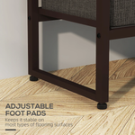 HOMCOM HOMCOM Clothes Hanging Rail 59cm 3 Fabric Drawers Hallway - Wardrobe