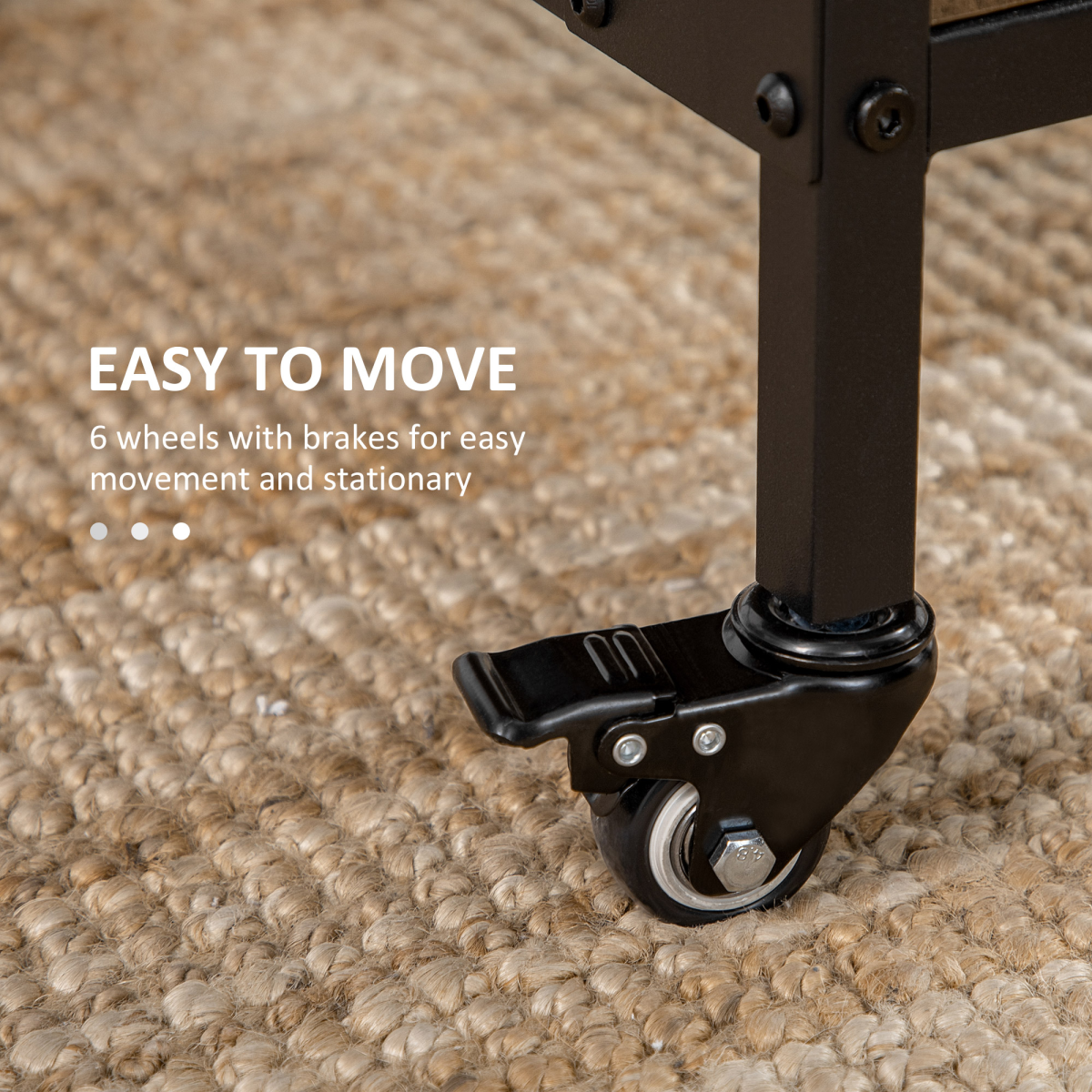 Homcom Mobile Drop Leaf Table Compact Extendable for Six - HOMCOM - Home Symphony