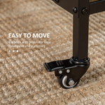 Homcom Mobile Drop Leaf Table Compact Extendable for Six by HOMCOM