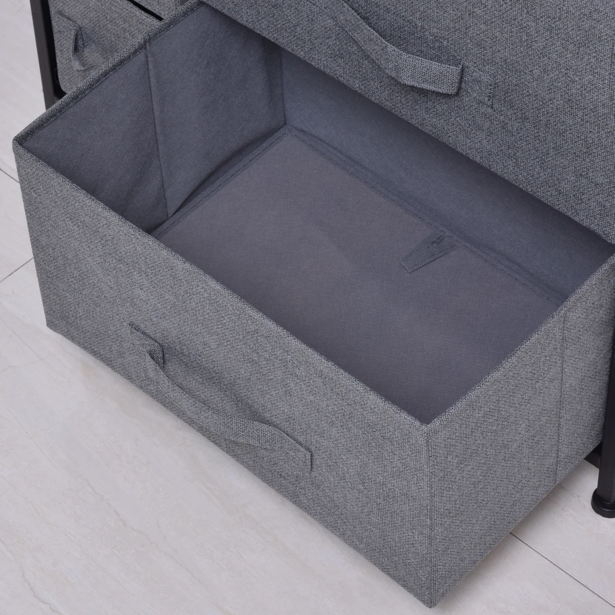 HOMCOM Chest Of Drawers 7-Drawer Fabric Drawers With Sturdy Metal Frame For Bedroom Storage by HOMCOM