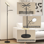HOMCOM Floor Lamp 62 Inches with Adjustable Brightness for Modern Living Rooms by HOMCOM