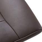 Home Symphony Premium Reclining Armchair Ottoman 2 Piece 360 Swivel Home in taupe faux leather.
