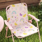 AIYAPLAY AIYAPLAY Kids Garden Table and Chair Set, Outdoor Patio Set w/ Parasol, Pink - Picnic Tables