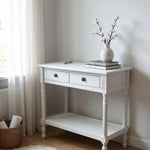 MSL 90CM 2 DRAWER SIDE TABLE - Bedside Table