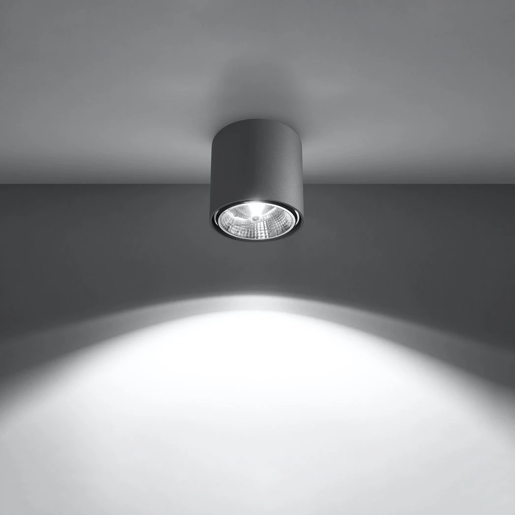Tiube Aluminium Ceiling Light 12x12x11cm GU10 Modern Minimalist For Living Rooms by Sollux Lighting