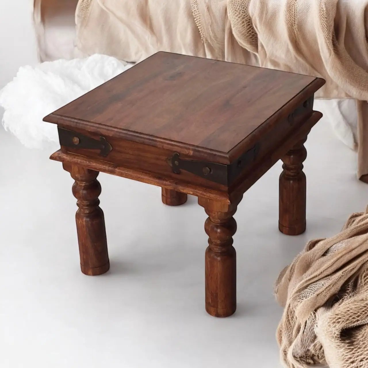MSL 45CM WOODEN SQUARE TABLE - Console Table