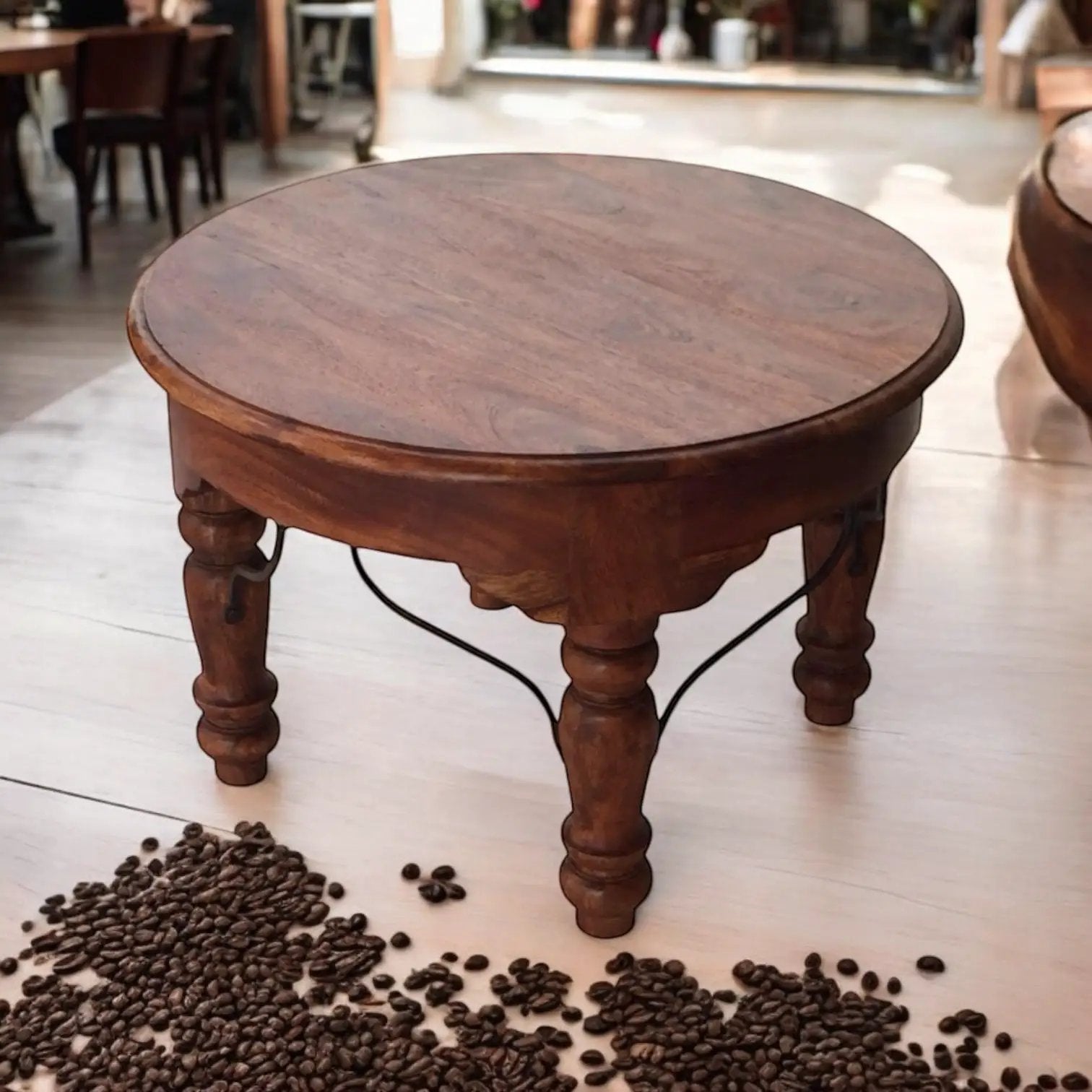 MSL 45CM WOODEN ROUND TABLE - Console Table