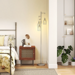 HOMCOM Dimmable Floor Lamp 170cm Steel Frame for Modern Living by HOMCOM