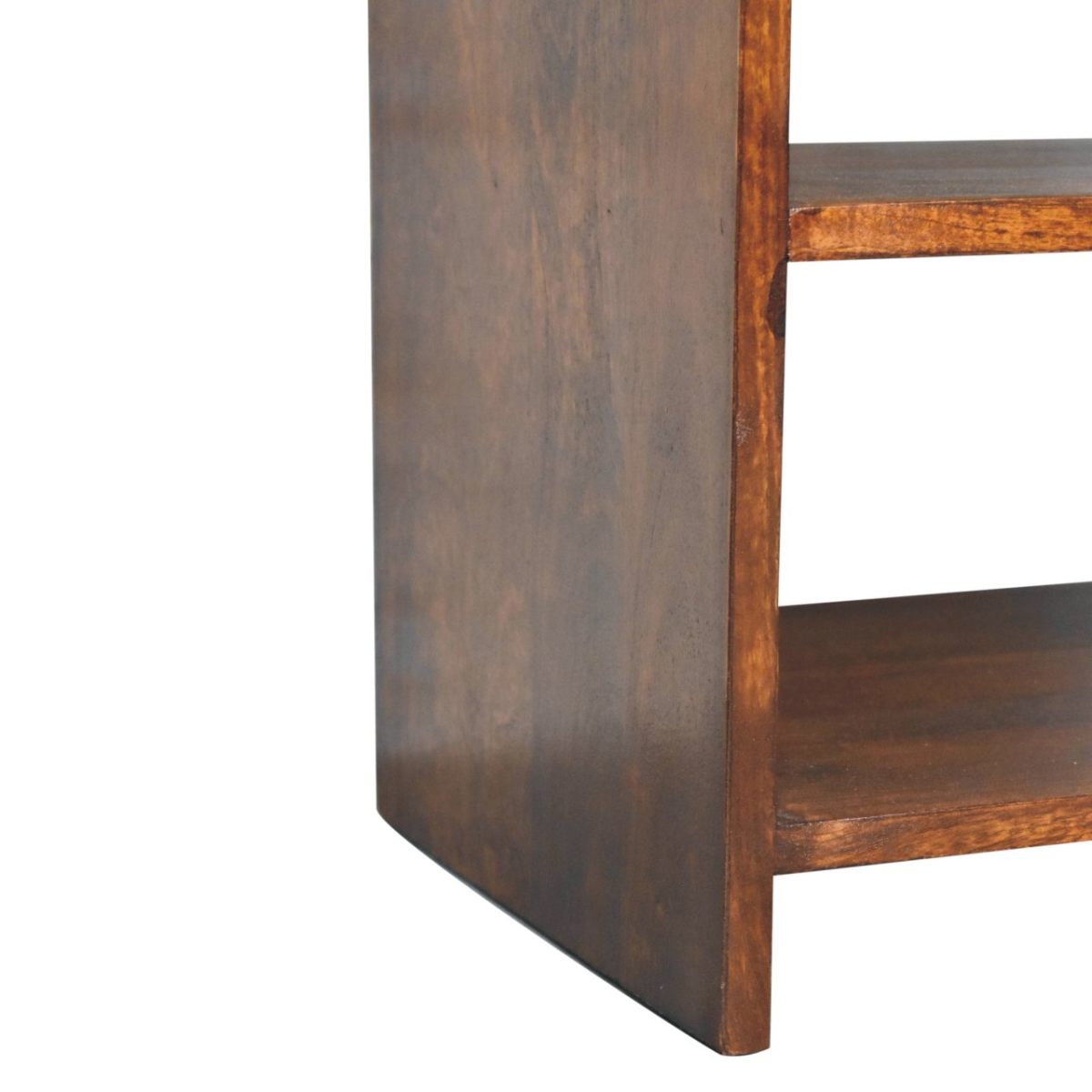 Artisan Bedside Table Aspen 18in Wide 14in Deep 24in High 1 Drawer 2 Open Shelves Bedroom Storage - Artisan Furniture - Home Symphony