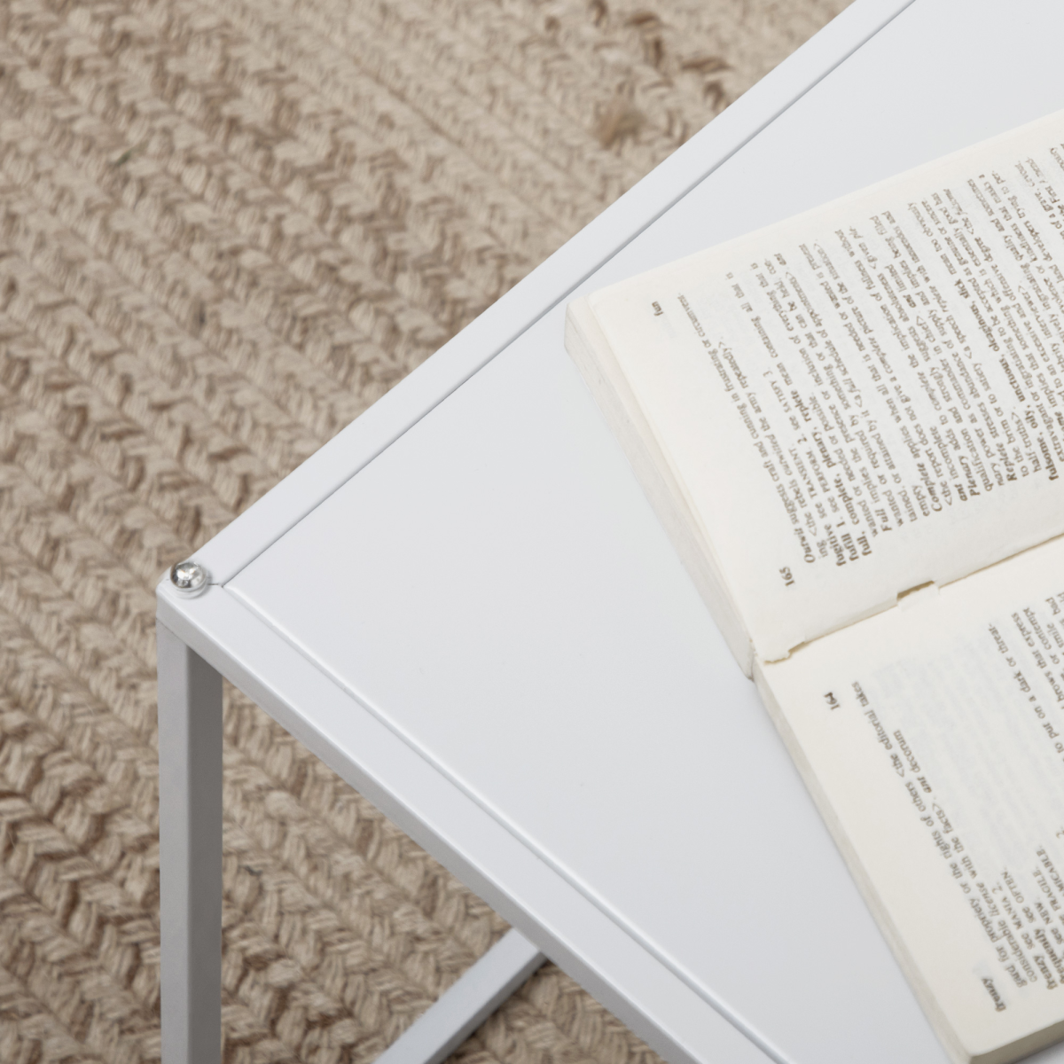 HOMCOM Nesting Tables Two Sizes Steel Frame Home - HOMCOM - Home Symphony