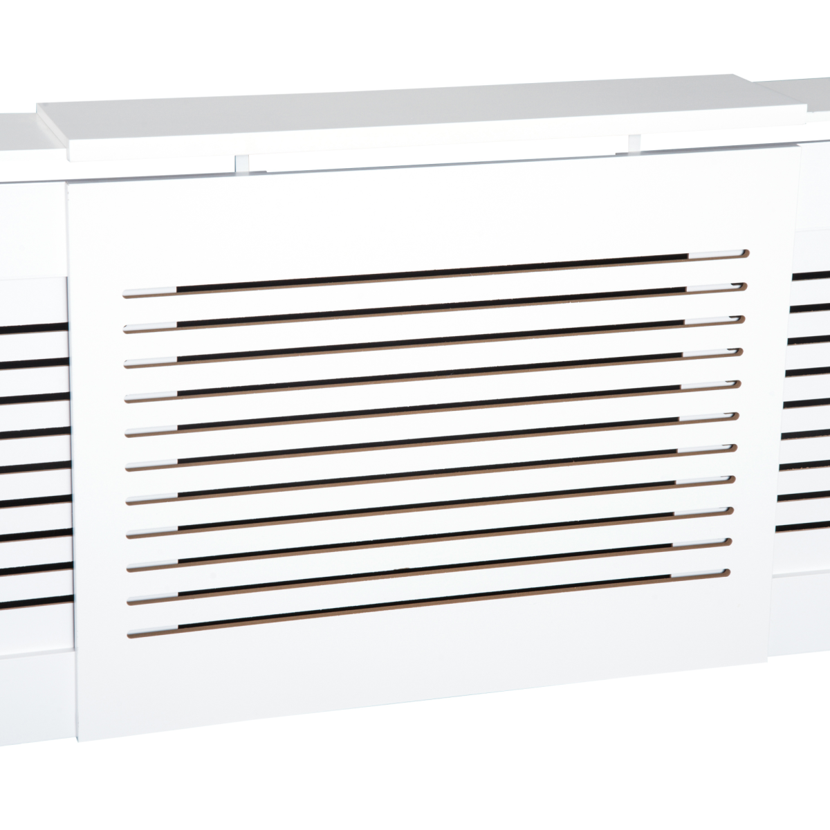 Prime White Radiator Cover Adjustable Slats Home
