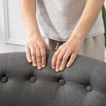 HOMCOM HOMCOM Sofa Compact Tufted Back Wood Legs Urban - Uncategorized Armchair