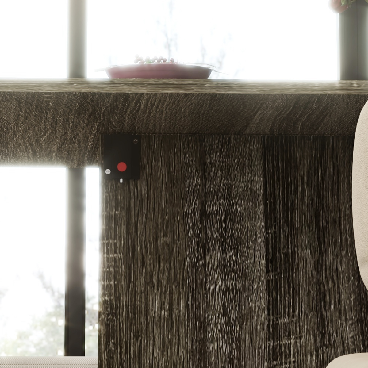 HOMCOM Drop Leaf Table Compact Grey With Wheels For Dining - AIYAPLAY - Home Symphony