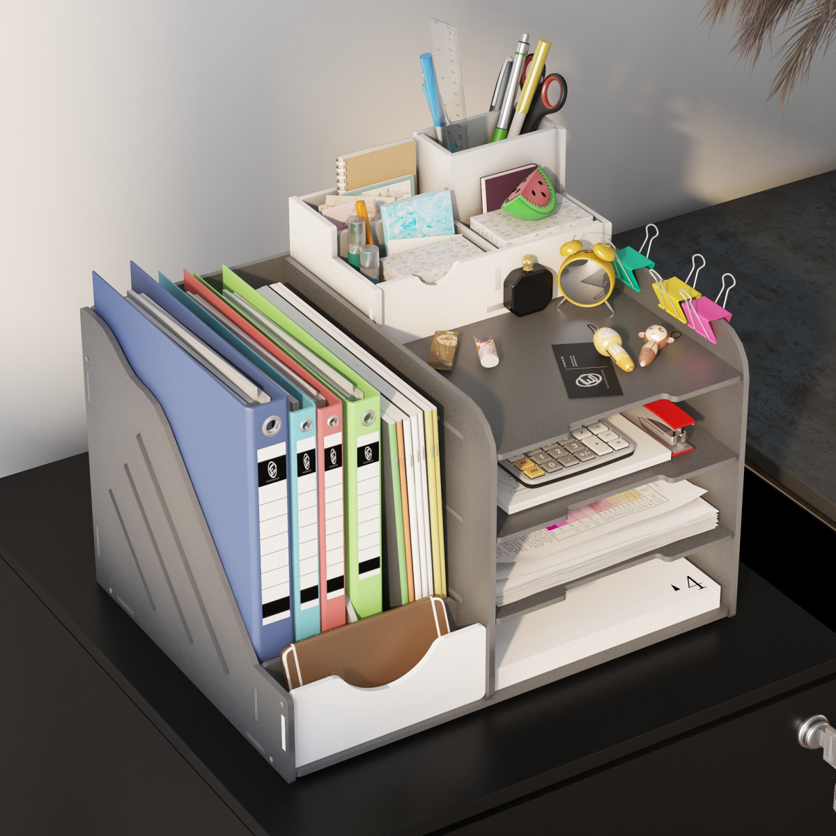 Vinsetto Compact Two Drawer Steel File Cabinet With Lock And Adjustable Hanging Bars For Home Office