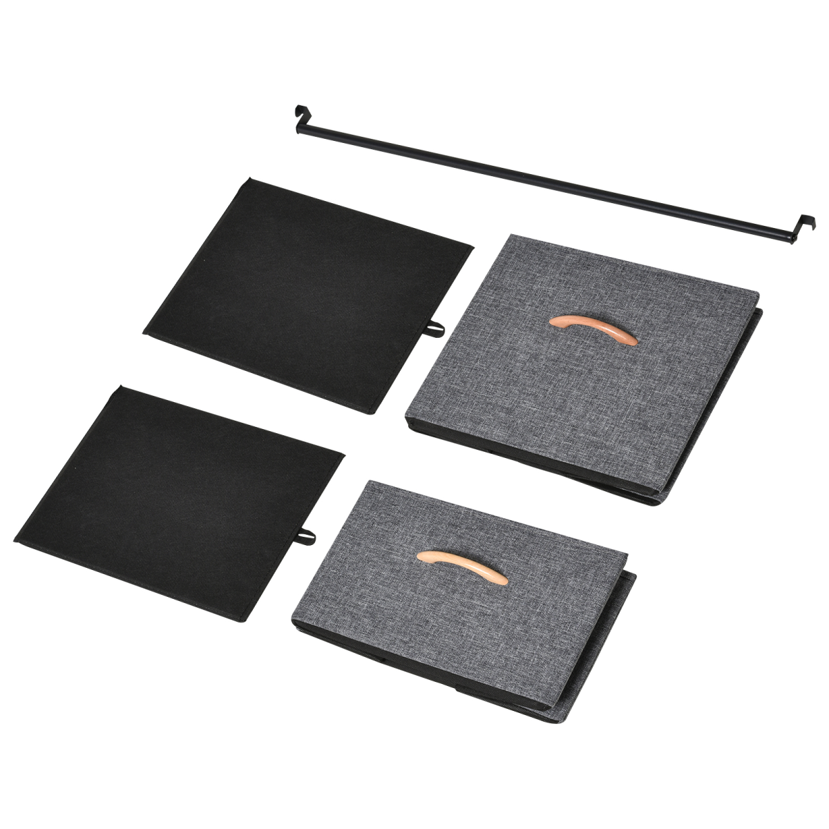 SteelBlack Clothes Storage Freestanding 175x83cm for Home - HOMCOM - Home Symphony