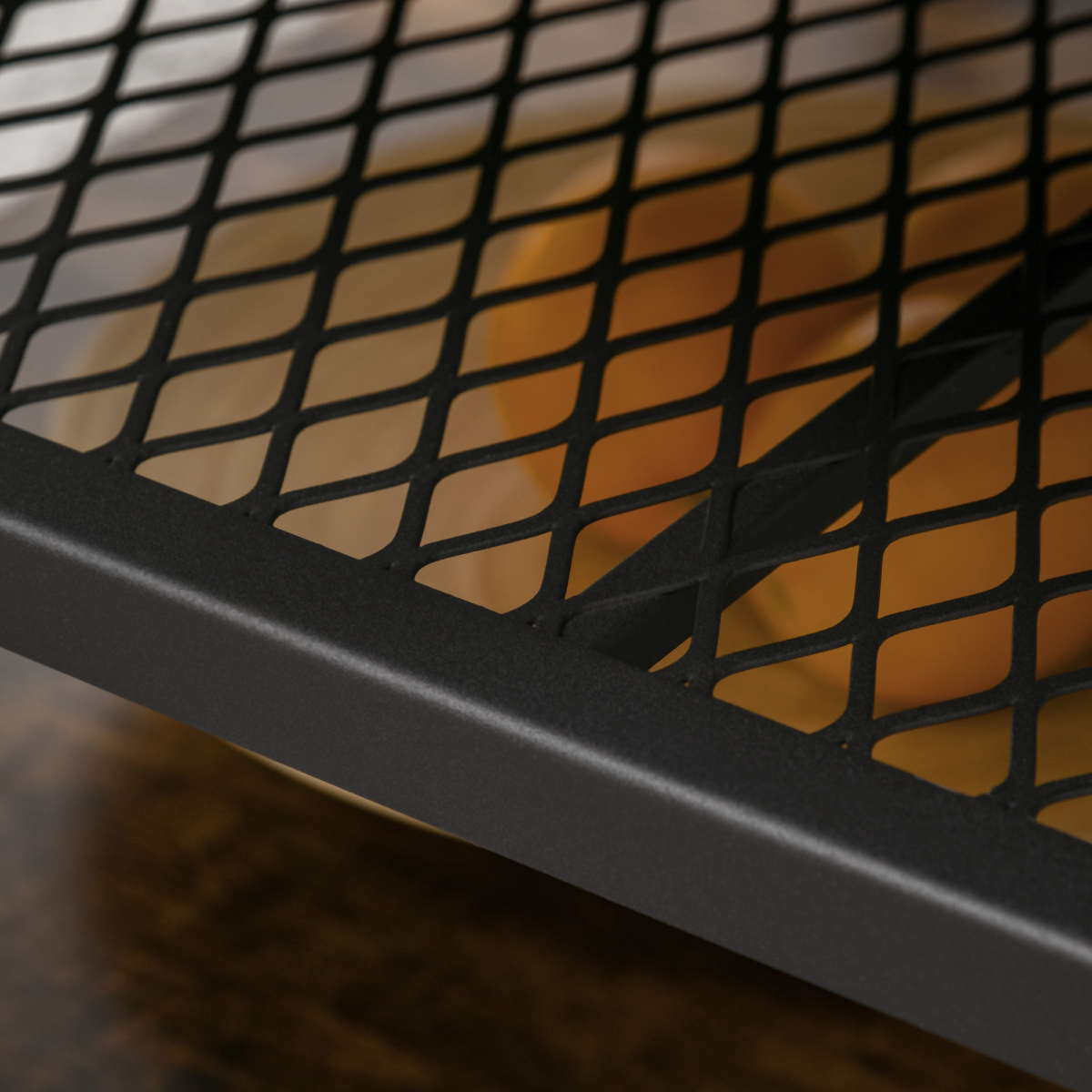 HOMCOM Industrial Coffee Table 3-Tier Storage