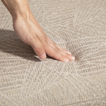 HOMCOM Lift Recliner Chair Oversized Remote for Elderly - hand pressing beige carpet fibers