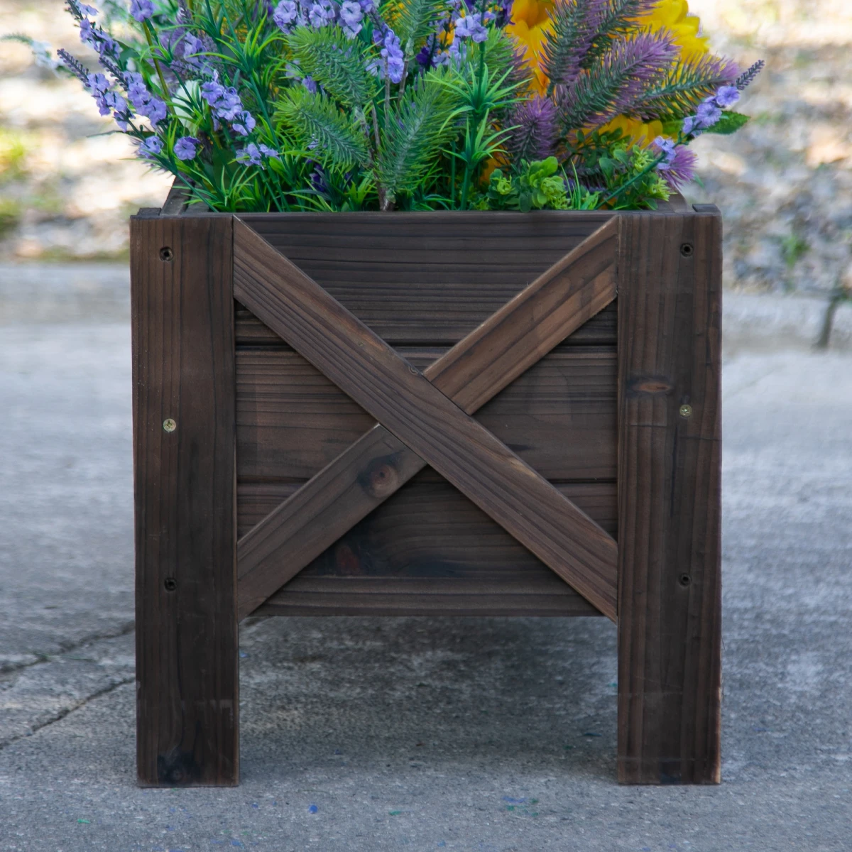 Unbranded Outsunny Raised Bed Planter 100x36.5x36 Durable Gardeners - Planters