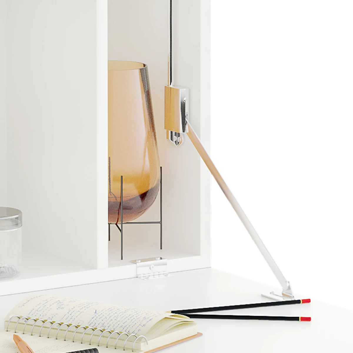 Wall-Mounted Desk 24in Fold-Down Office by Unbranded