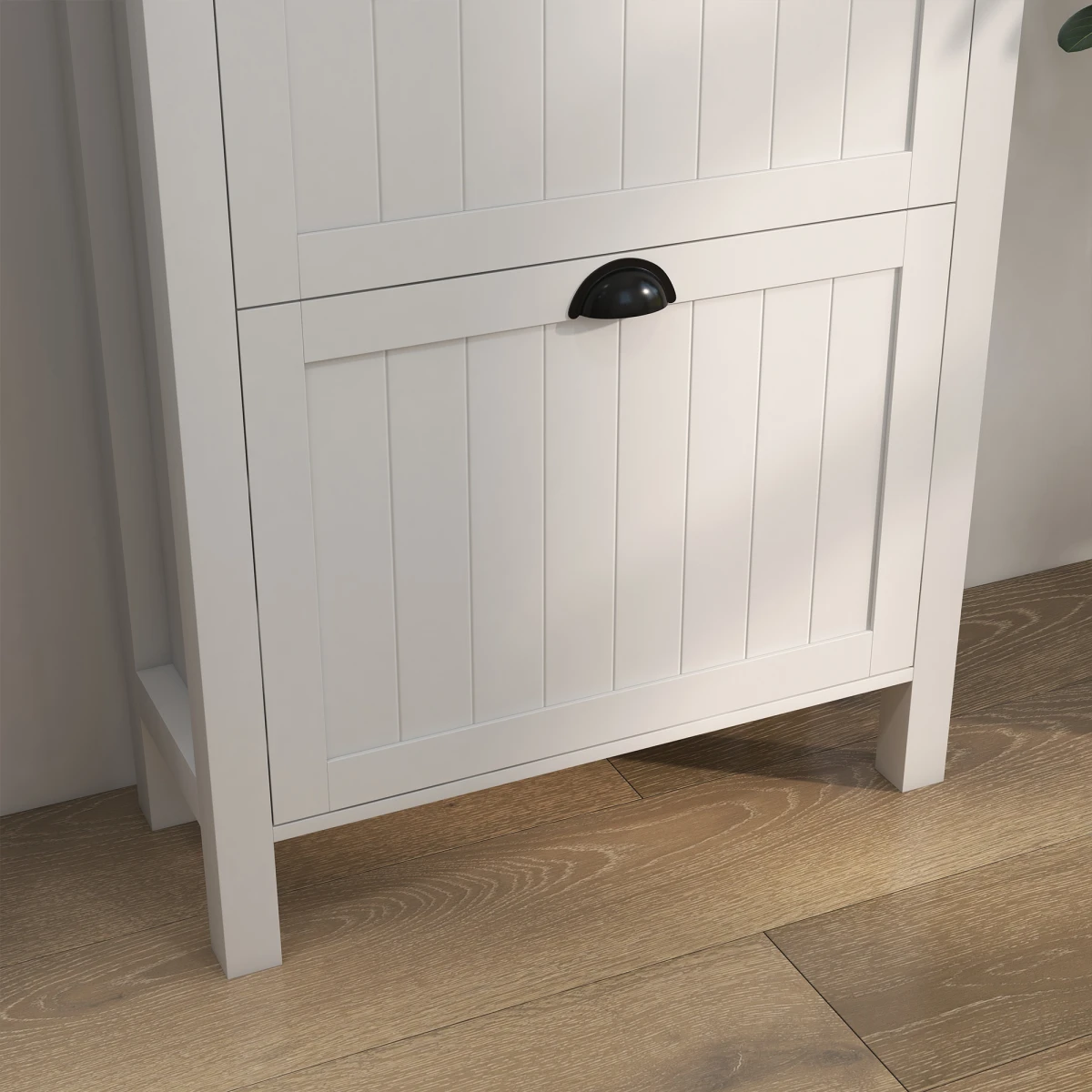 HOMCOM Shoe Cabinet 60W x 24D x 97H cm Eight Pair Capacity With Adjustable Shelves Hallway Storage by HOMCOM