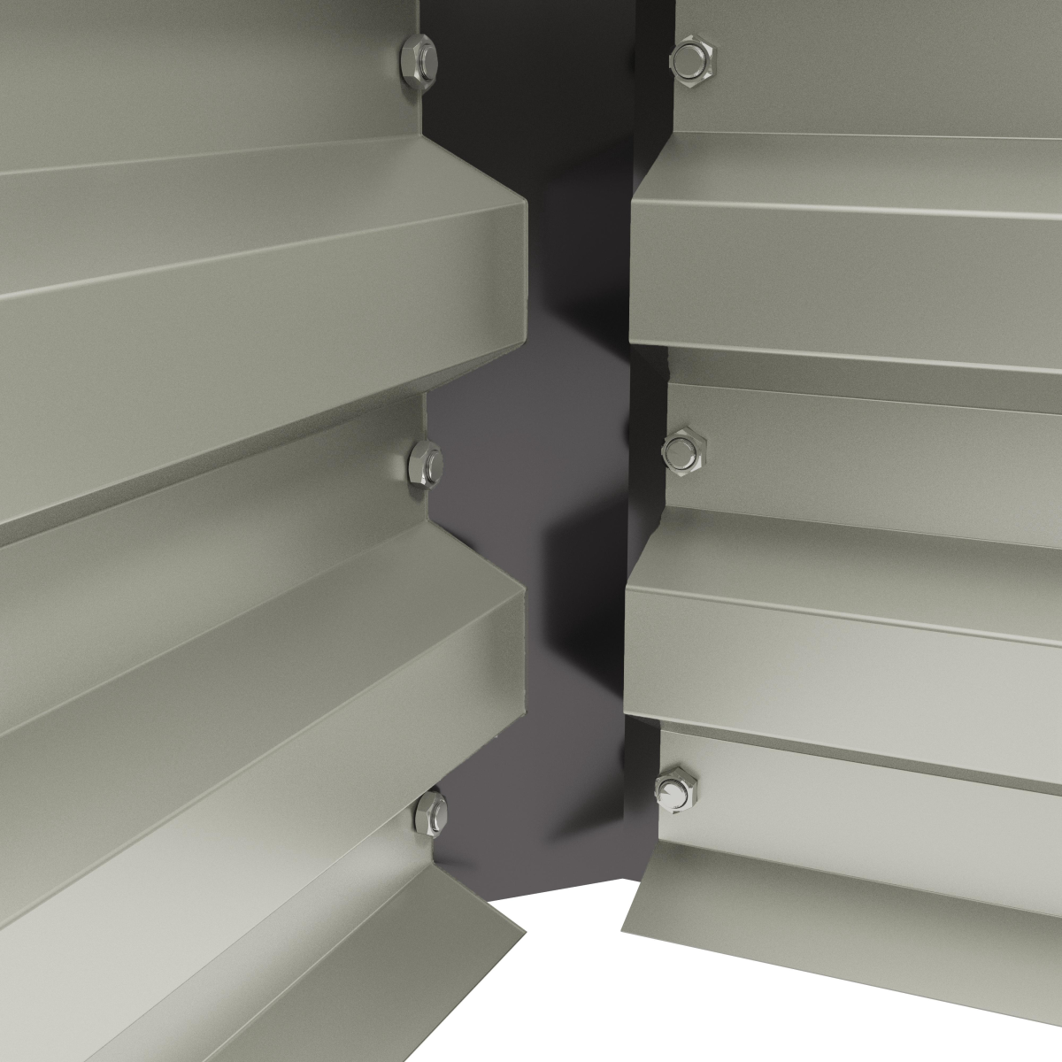 Outsunny two-pack galvanised steel planter boxes with bolted joints for patios.